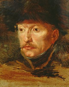 Cabeça de um cavaleiro (retrato do tenente Dieudonne), c.1812