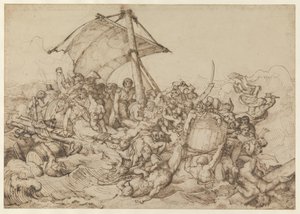 A jangada com os náufragos da fragata «A Médusa» de Theodore Gericault