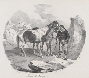 Cavalos de Auvergne, 1822. de Theodore Gericault