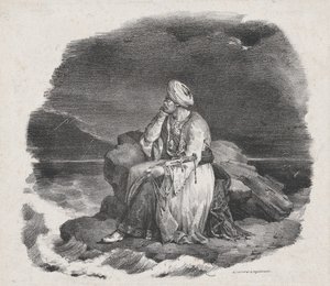 Eu sonho com ela nas ondas quebrando, 1818. de Theodore Gericault