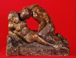 Júpiter e Antíope (segundo lado), c.1818 (pedra com pátina marrom)