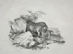 A égua e seu potro. de Theodore Gericault