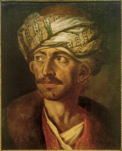 Retrato masculino (presumivelmente Mustafa) de Theodore Gericault