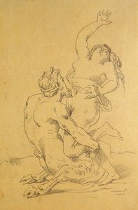 Ninfa e sátiro de Theodore Gericault