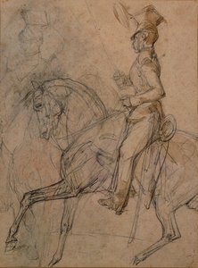 Oficial dos lanceiros poloneses de Theodore Gericault
