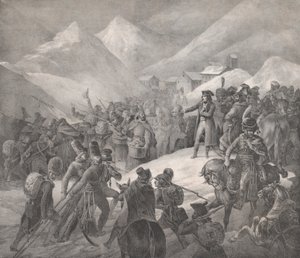 Passagem pelo Monte Saint-Bernard, 1822. de Theodore Gericault