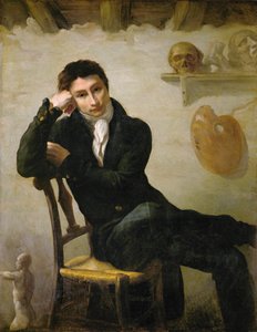 Retrato de um artista no seu estúdio - Retrato de ... de Theodore Gericault