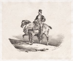 Carteiro ou dois cavalos arreios de Theodore Gericault