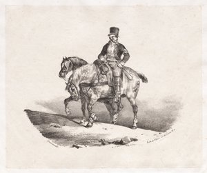 Carteiro ou dois cavalos aproveitados, 1823. de Theodore Gericault