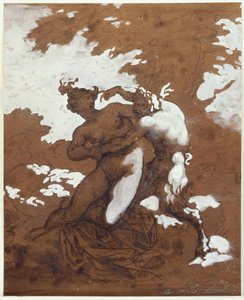 Sátiro e Ninfa de Theodore Gericault