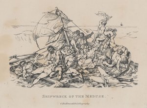 O Naufrágio da Médusa (La Radeau de la Méduse) de Theodore Gericault