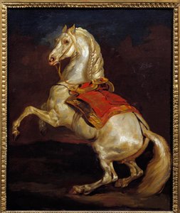 Cavalo Tamerlan. Pintura por Theodore Gericault (1791-1824) de Theodore Gericault