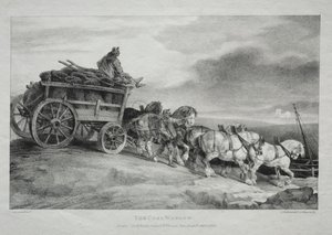 O vagão de carvão, 1821. de Theodore Gericault