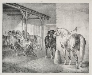 O barracão do Ferrier de Theodore Gericault