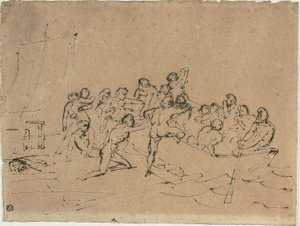 O Resgate dos Sobreviventes da Jangada da Medusa de Theodore Gericault