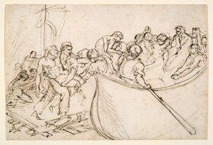O Resgate dos Sobreviventes da Jangada da Medusa de Theodore Gericault