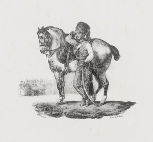 Trompetista dos Hussardos (Hussar Trumpeter) de Theodore Gericault