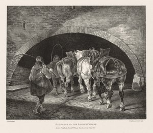 Vários assuntos extraídos da vida e na pedra: entrada para o cais de Adelphi de Theodore Gericault