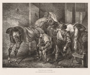 Vários assuntos extraídos da vida e na pedra: o ferrador inglês de Theodore Gericault