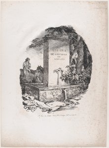 Beberouro, página de rosto de «Estudos sobre Cavalos» (Études de Chevaux) de Theodore Gericault