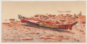 [Canoa Noroeste], provavelmente 1884-86 ou
1903-14 (aguarela sobre papel)
