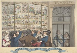 Honi. Então eu. Qui. Mal. Y. Pense: The Caricature Shop of G. Humphrey, 27 St. James..., 12 de agosto de 1821.