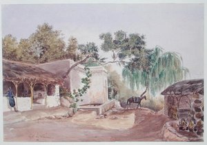 Um Café em Argel, c.1835 (aguarela sobre papel)