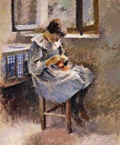 Costura para meninas, c.1886