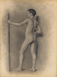 Estudo da figura masculina, 1875 de Theodore Robinson