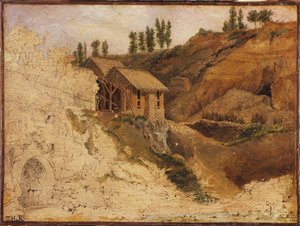 Uma pedreira de Theodore Rousseau