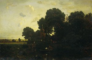 crepúsculo de Theodore Rousseau