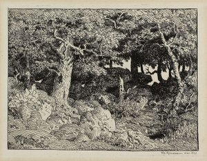 Carvalho das rochas de Theodore Rousseau