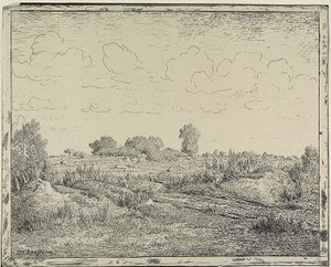 Planície em Plante em Biau de Theodore Rousseau