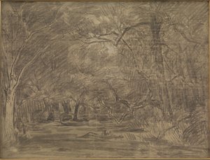 O interior de uma floresta de Theodore Rousseau
