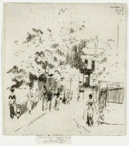 Feriado bancário, esquina da Beaufort Street, Chelsea de Theodore Roussel