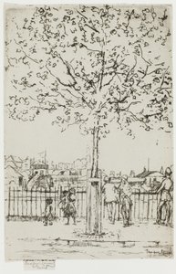 Chelsea Embankment, junho, 17h, 1889 de Theodore Roussel