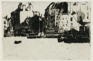 Chelsea Palaces (versão em preto e branco) de Theodore Roussel