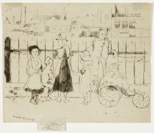 Eventos sobre os trilhos, Chelsea Embankment de Theodore Roussel