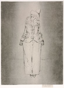 Pierrot no pé, retrato da senhora AC, 1888.