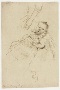 Retrato de Margery Chambers, com dez semanas de idade de Theodore Roussel