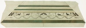 Moldura com padrão de veado e flores (secção inferior da moldura) de Theodore Roussel