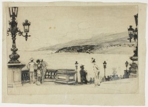 Estudo para The Terrace, Monte Carlo de Theodore Roussel