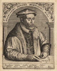 Adriaen de Jonghe, médico holandês. de Theodore de Bry