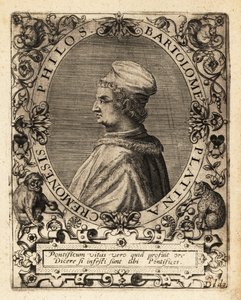 Bartolomeo Sacchi, escritor italiano da Renascença. de Theodore de Bry