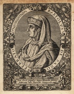 Bartolus de Saxoferrato, professor de direito italiano. de Theodore de Bry