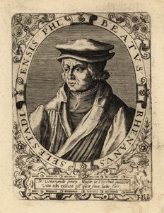 Beatus Bild, humanista alemão. de Theodore de Bry