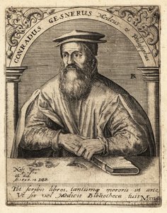 Conrad Gessner, médico suíço de Theodore de Bry