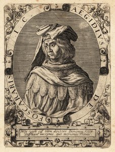 Egidio Foscherari, d.1289, jurista italiano. de Theodore de Bry