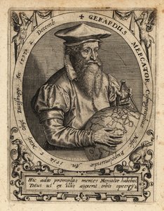 Gerardus Mercator, geógrafo. de Theodore de Bry