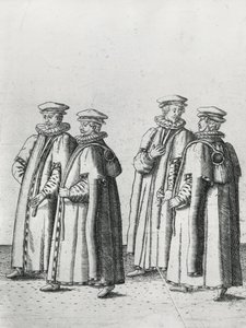 Loja de conveniência no cortejo fúnebre de Sir Philip Sidney a caminho da Catedral de St. Pauls, 1587 de Theodore de Bry